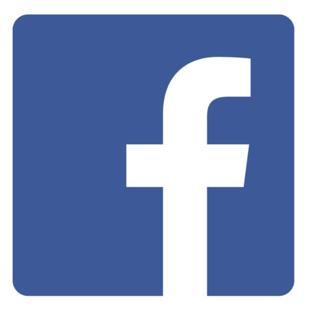 Logo de Facebook, lettre f blanche sur fond bleu