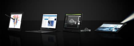 Portable ultrafin avec clavier détachable, écran 2K, modules additionnels pour productivité et projecteur intégré