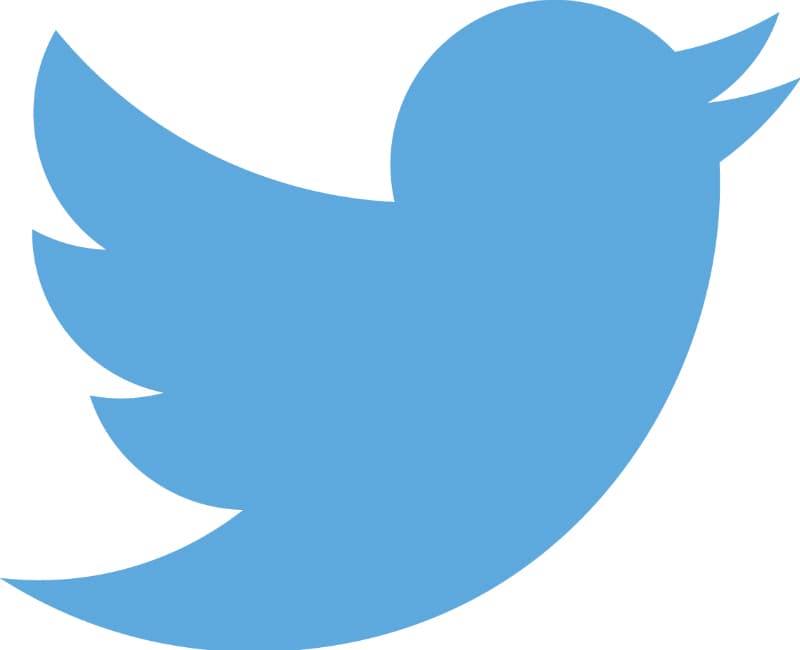 Logo de Twitter, oiseau bleu stylisé