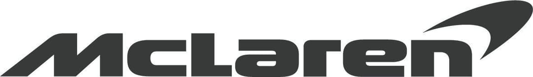 Logo McLaren, marque britannique de voitures de sport de haute performance