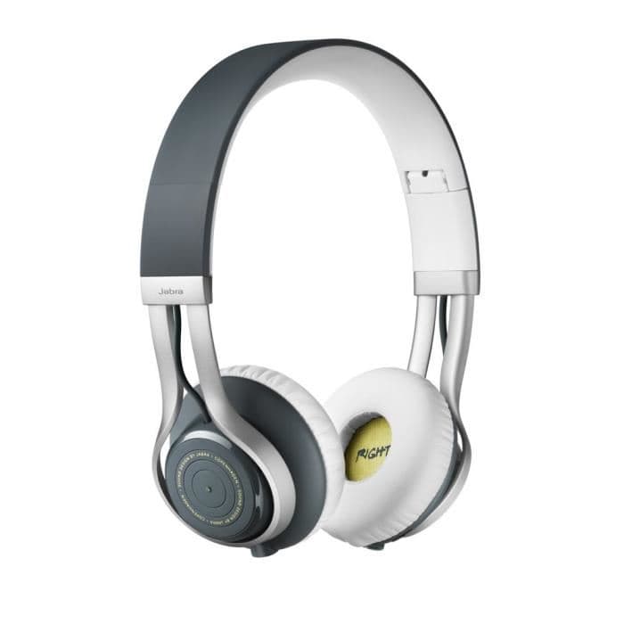 Casque audio Jabra Revo gris et blanc avec arceau rembourré et écouteurs larges