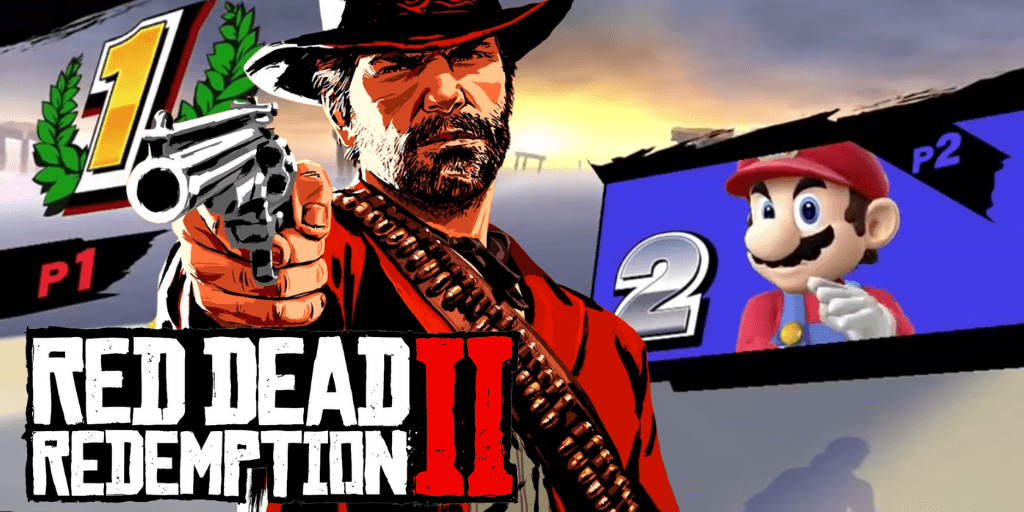 Red Dead Redemption 2 gagne le Jeu de l'Année Vojood Media, avec le personnage Arthur Morgan en premier plan tenant un revolver