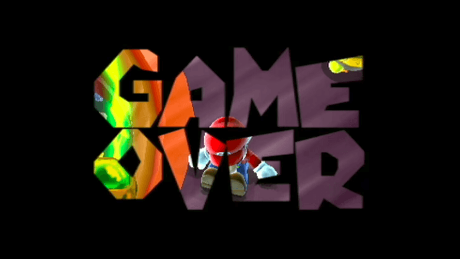 Logo du Jeu de l'Année Vojood Media avec le texte coloré « GAMEOVER » sur fond noir