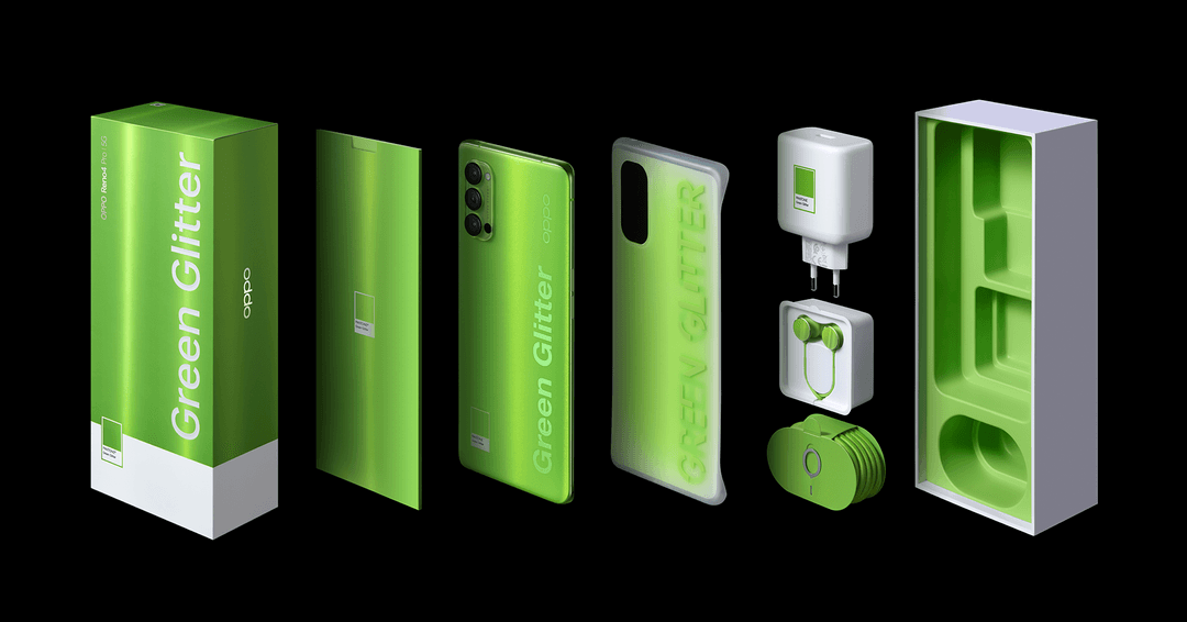 OPPO Reno4 Pro Green Glitter OPPO Reno4 Pro Green Glitter