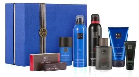 Coffret XL The Ritual Of Samurai bleu avec produits de soins pour homme : flacons, tubes et savons