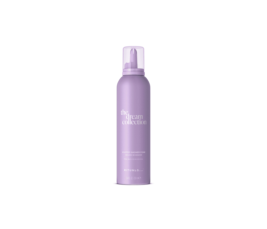 Flacon vaporisateur Rituals The Dream Collection Riffed Shower Foam de couleur mauve clair