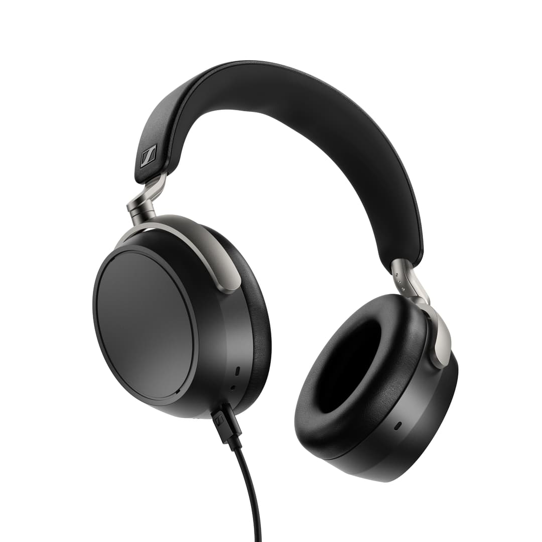 Casque audio Sennheiser HDB 630 noir et gris avec arceau rembourré et câble de connexion