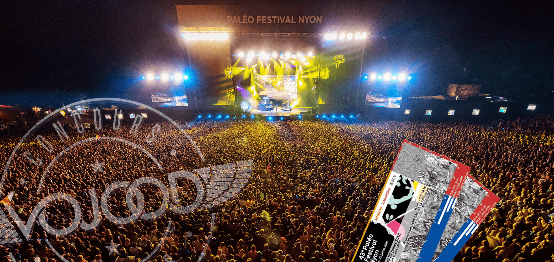 GAGNE 2 billets pour le 43e Paléo Festival Nyon