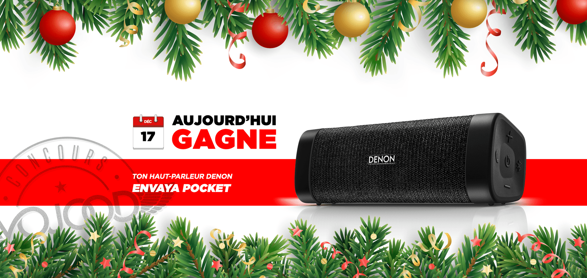 17 DEC • GAGNE ton Haut-Parleur Denon Envaya • Calendrier Avent 2018