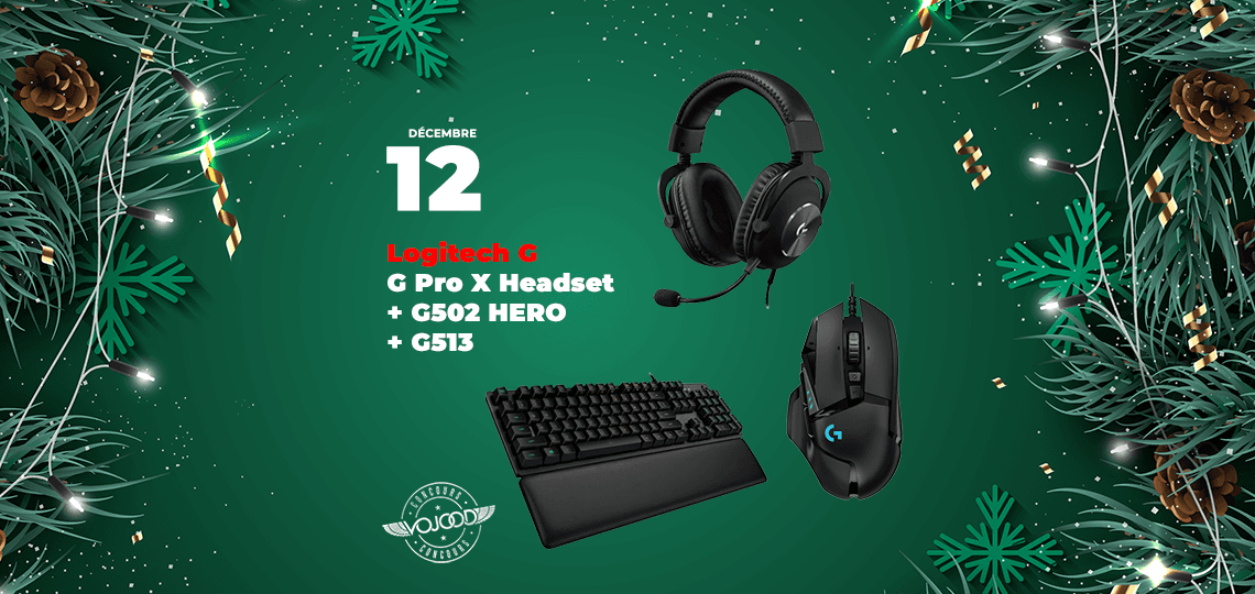 #12 • GAGNE ton pack Gamer clavier + souris + casque Logitech G • Calendrier de l'Avent 2019
