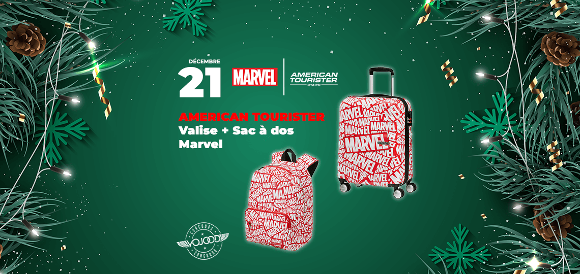 #21 • GAGNE ton pack Valise + Sac à dos American Tourister Disney Marvel • Calendrier de l'Avent 2019