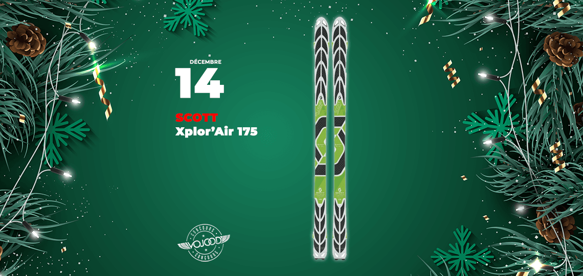 #14 • GAGNE tes skis Scott Xplor’Air 175 • Calendrier de l'Avent 2019