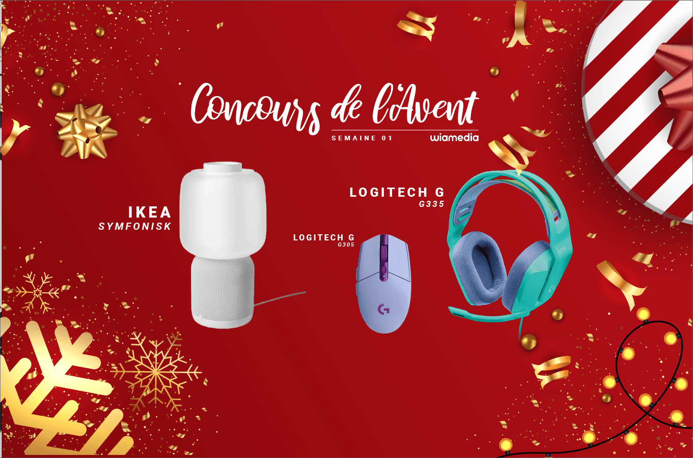 #01 AVENT - Enceinte IKEA + Casque & Souris Logitech G