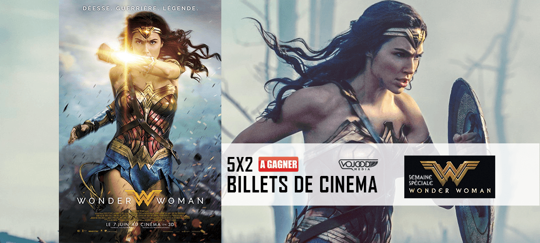 5x 2 Billets De Cinéma Pour Wonder Woman À Gagner