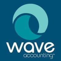 Logo de Wave, logiciel de gestion financière pour entrepreneurs, sur fond bleu