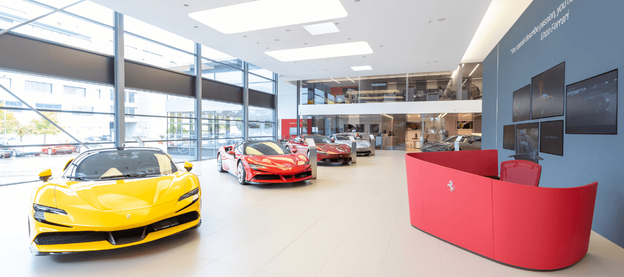 Le showroom Ferrari de Modena Cars à Genève s'offre une nouvelle jeunesse