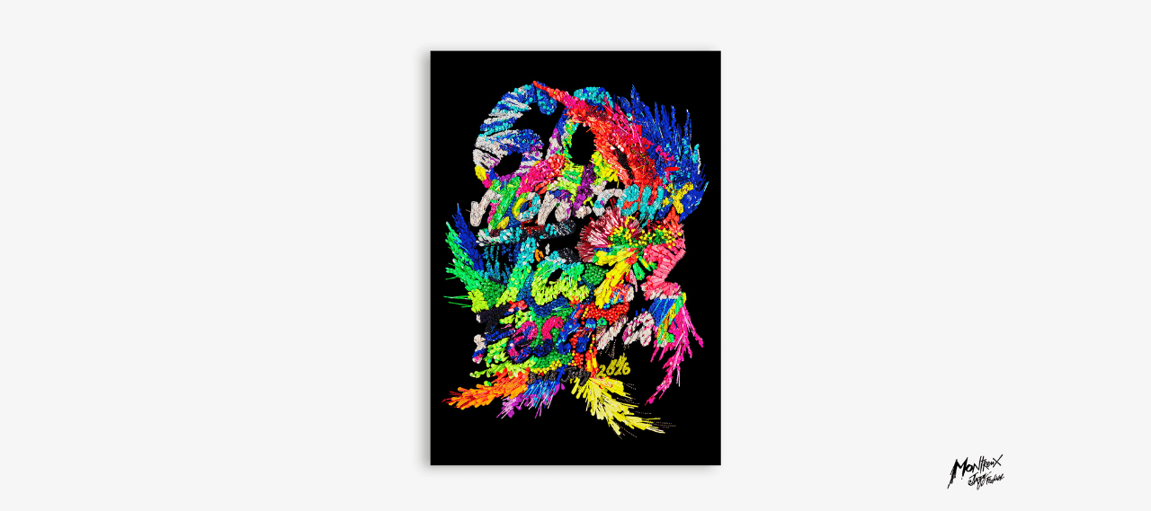 Une affiche Haute Couture signée Kévin Germanier pour le 60e Montreux Jazz Festival